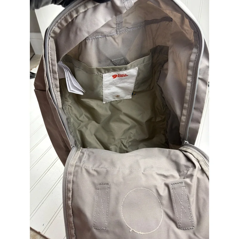 Fjällräven Kånken Fog Gray Striped Water Resistant BackPack Unisex